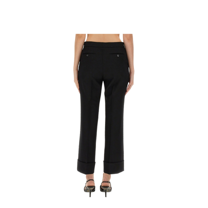Wool Pleat-Front Trousers