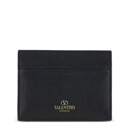 Rockstud Leather Card Case