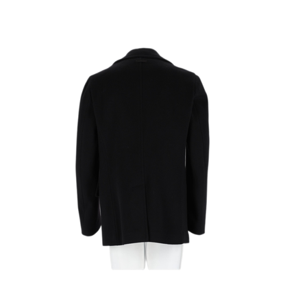Black Virgin Wool Sports Jacket