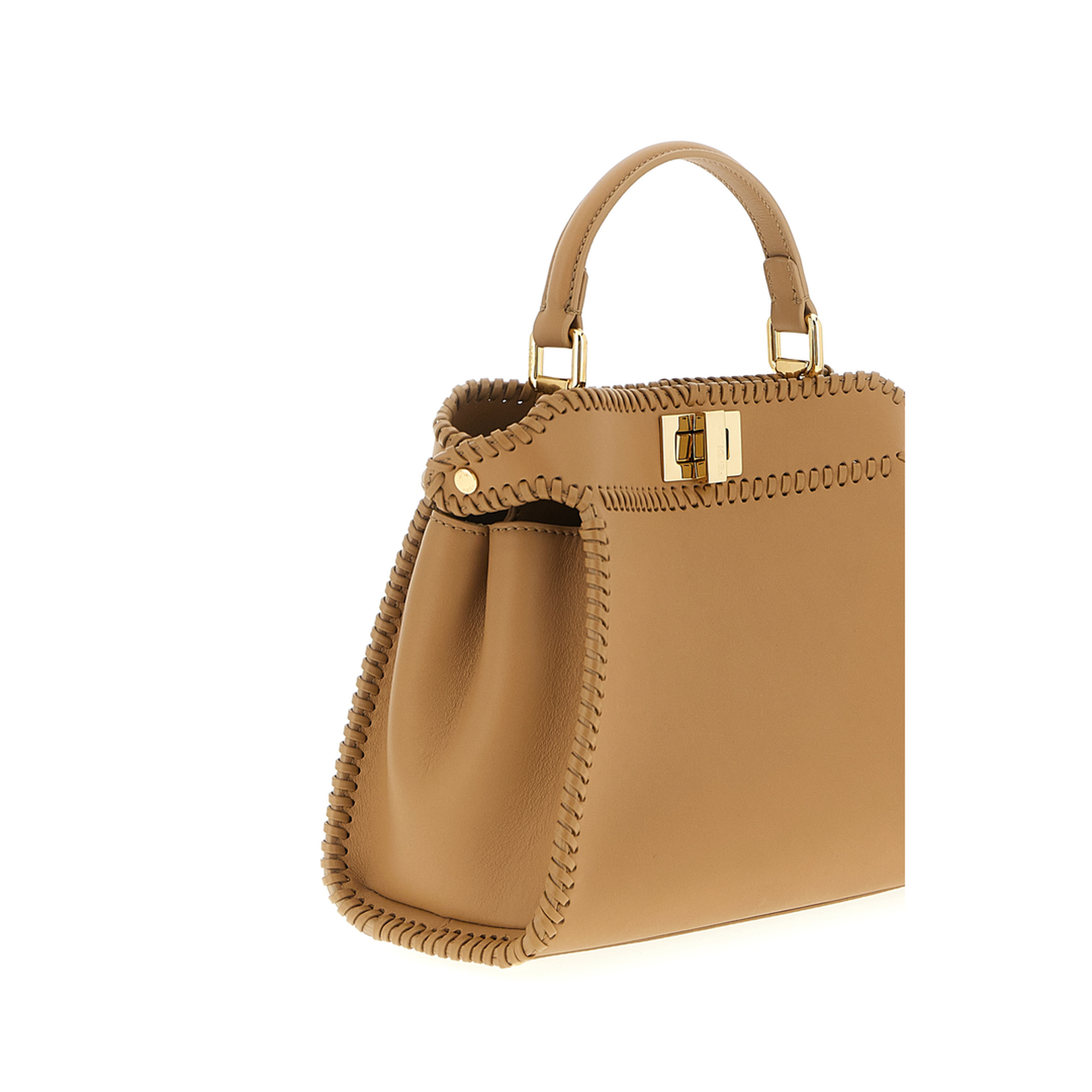Peekaboo Mini Leather Beige