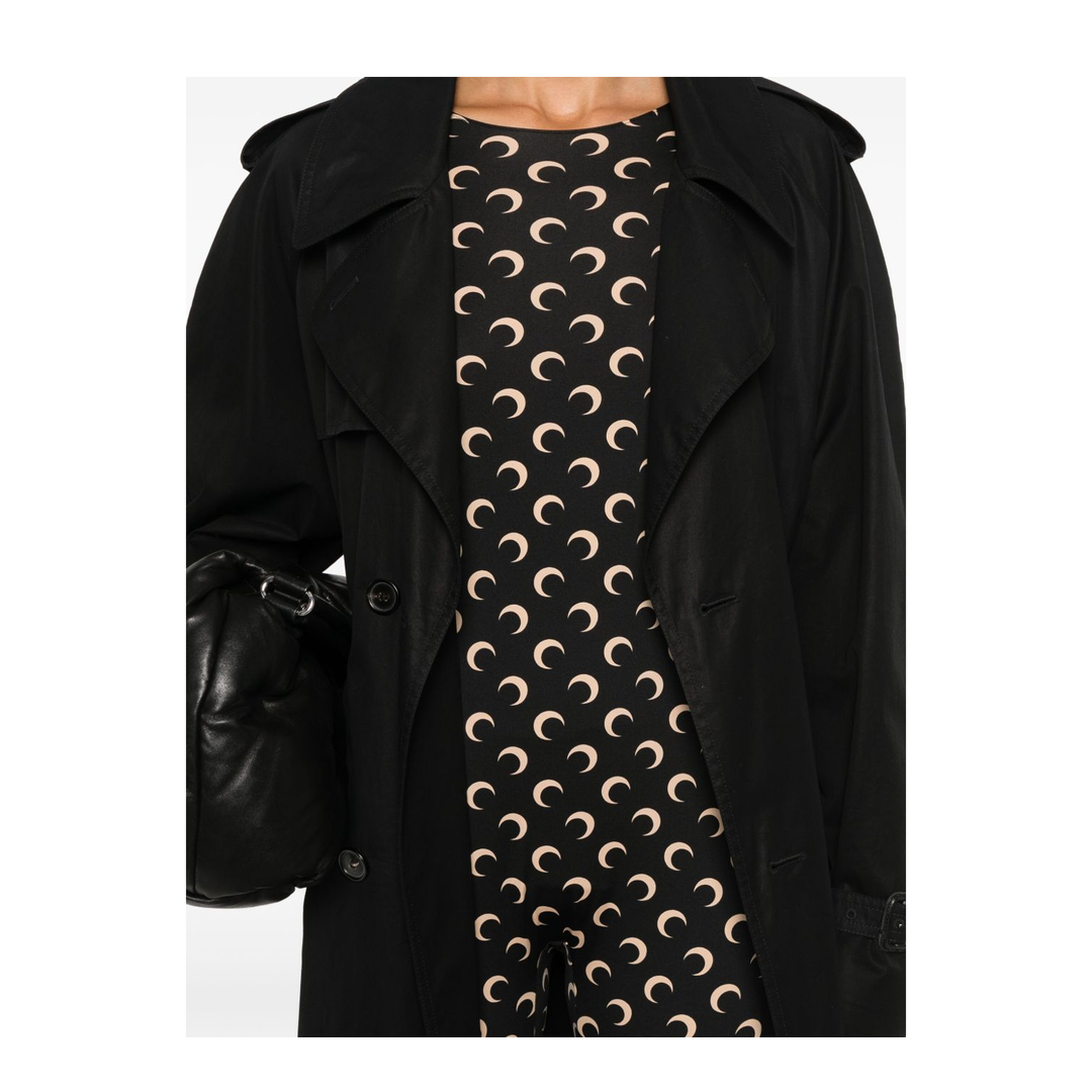 Moon Printed Catsuit - Black