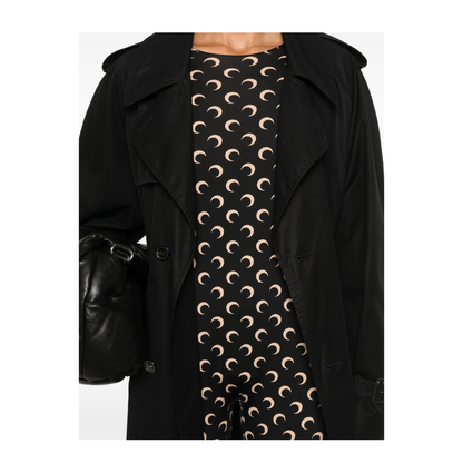 Moon Printed Catsuit - Black
