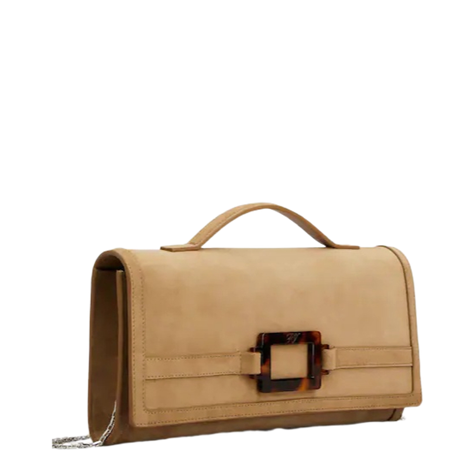 Suede Leather Clutch Bag