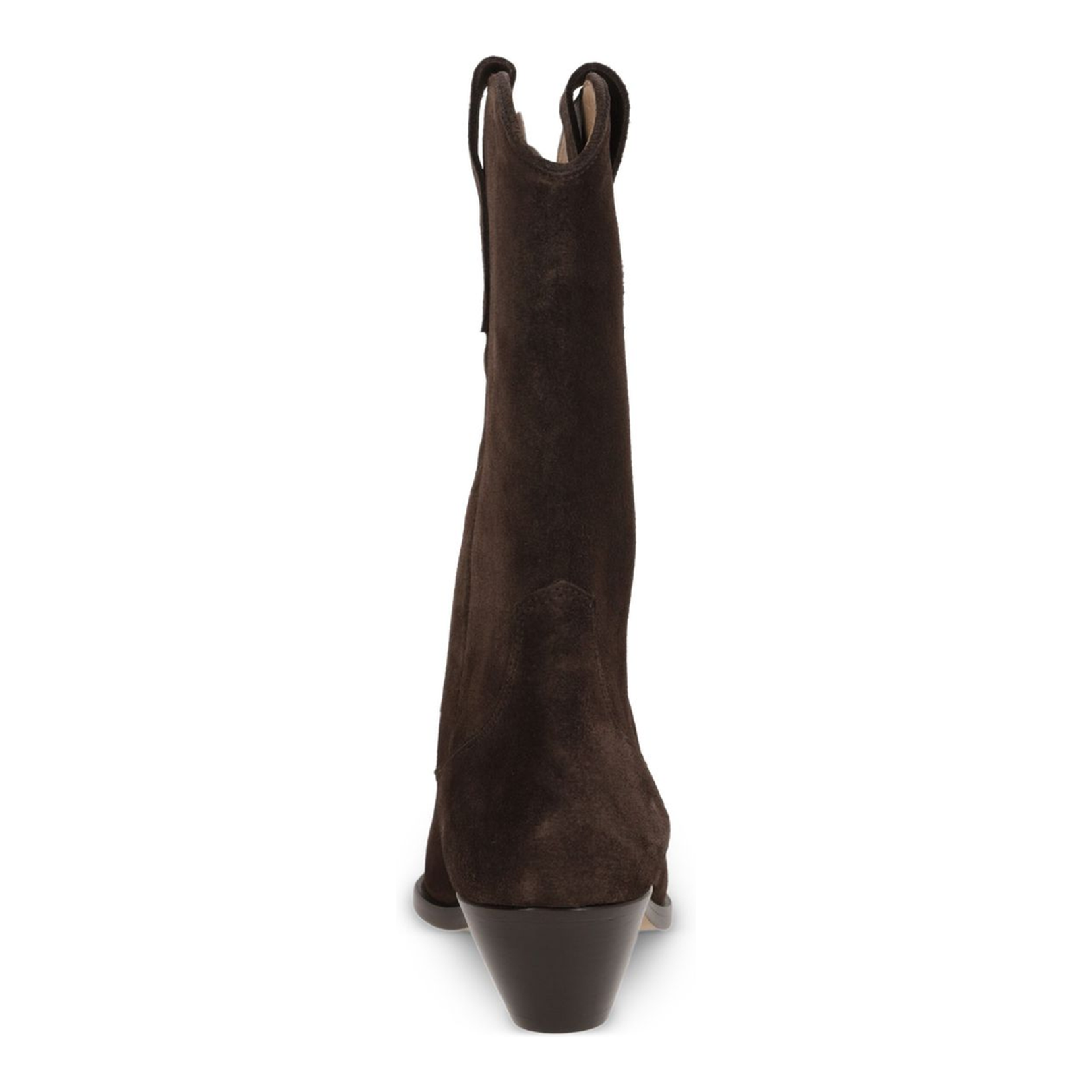 Pointed Toe Dark Brown Wooden Heel
