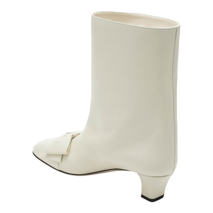 Ivory Bowow Ankle Boots