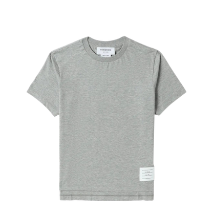 MAYFEYR - Thom Browne - Relaxed Fit Ss Tee With Side Slits In Lightweight Jersey - FJS036A05398055