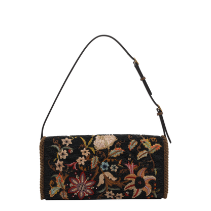 Embroidered Small Shoulder Bag
