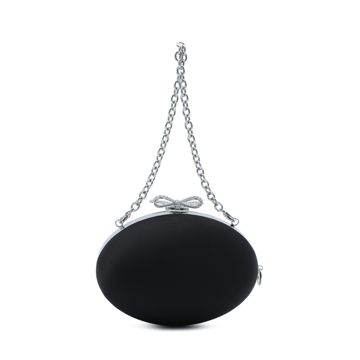 Oval Satin Clutch