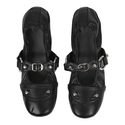 City Ballerina in Black/Silver