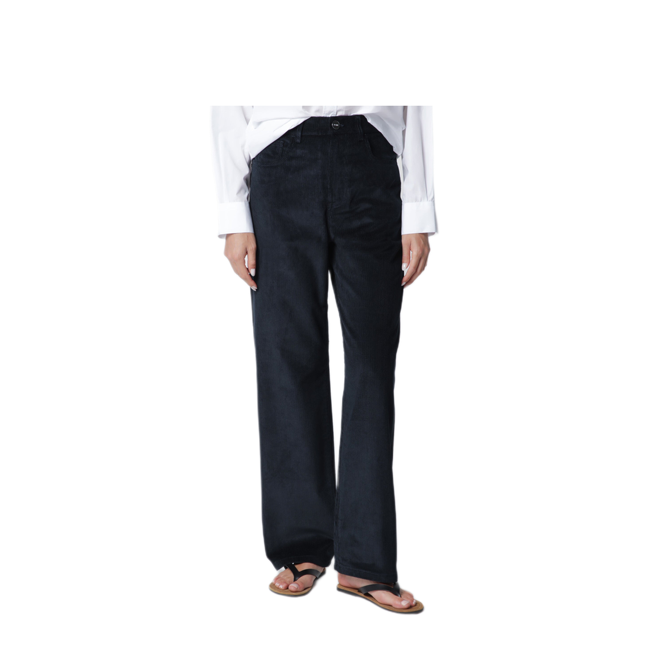 MAYFEYR - Róhe - Midnight Blue Corduroy Trousers - 418-30-219CO402