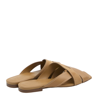 Smooth and Suede Leather Slides