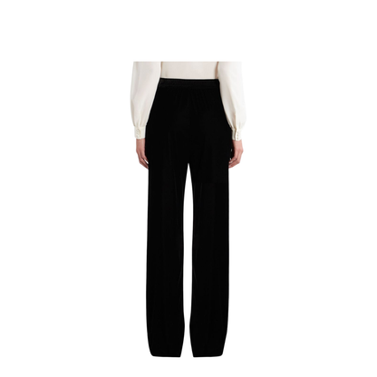 Straight-leg Trousers - Black