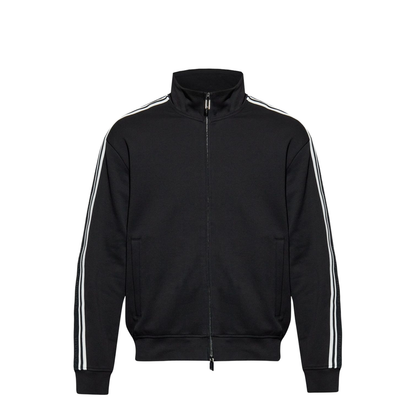 Full-zip Sweatshirt in Jersey with Logo Bands