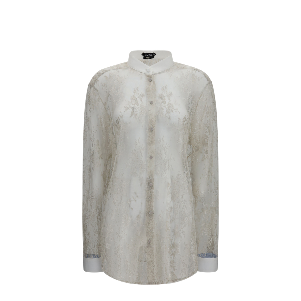MAYFEYR - Tom Ford - Lace Shirt With Floral Embroidery - CA3398FAX1884TAA