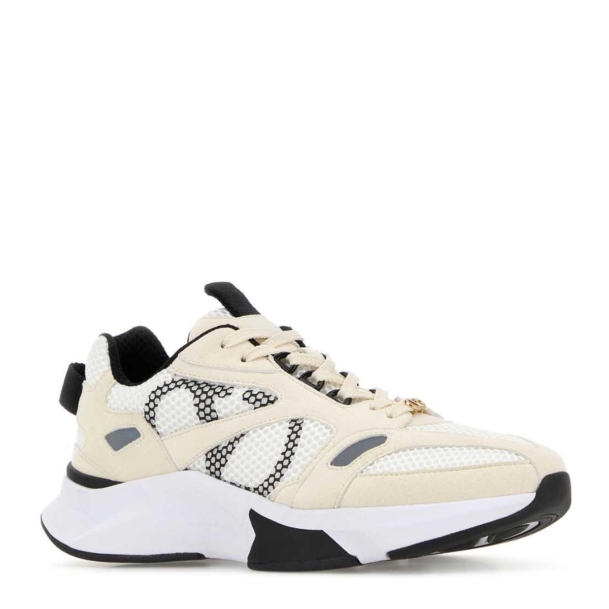 MAYFEYR - Valentino - Multicolor Mesh And Suede Sneakers - 9W2S0PU6QAP0QV