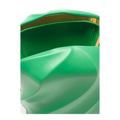 Whirl Medium Leather Clutch Bags - Green