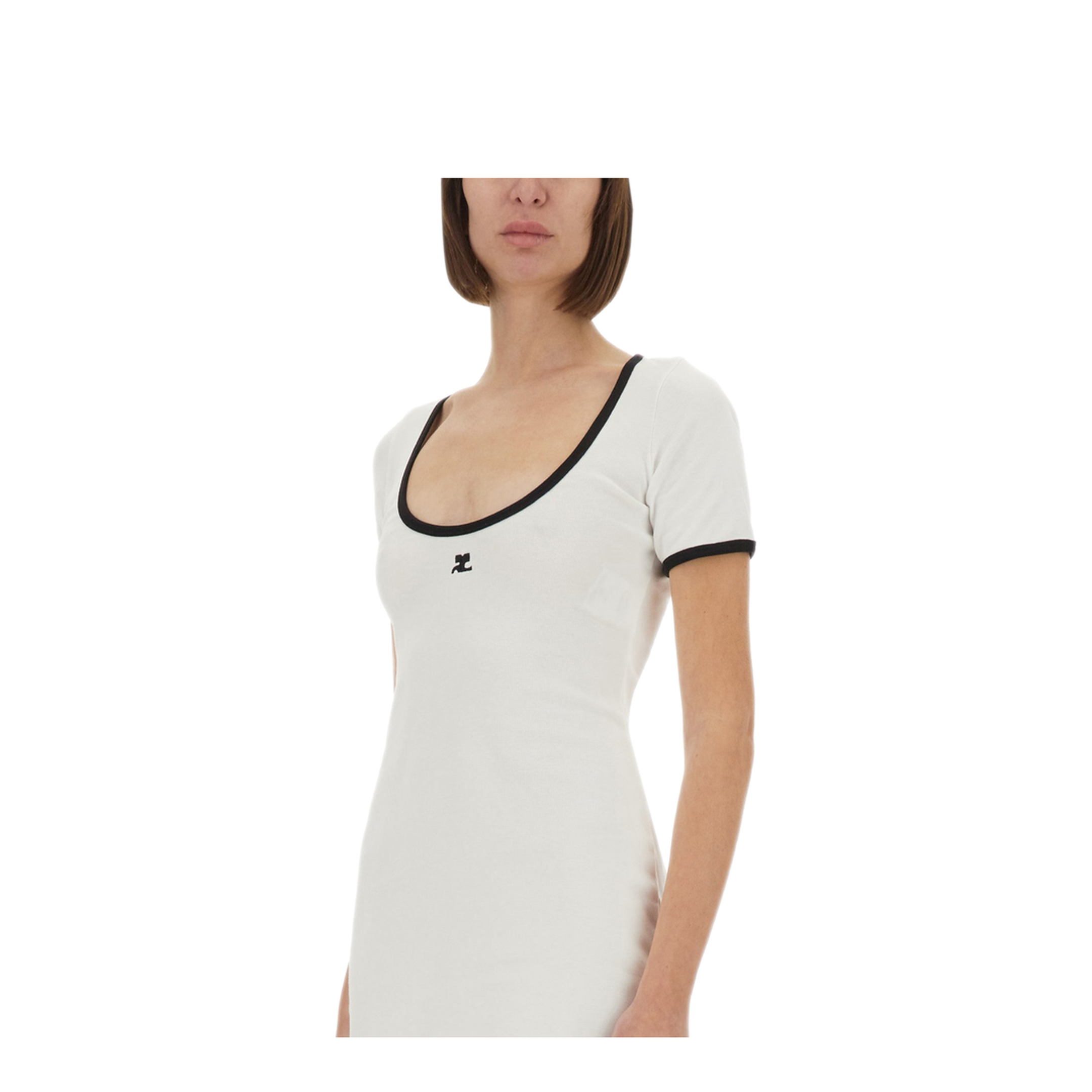 MAYFEYR - Courreges - Holistic Contrast Mini Dress - 225JRO600JS02030098