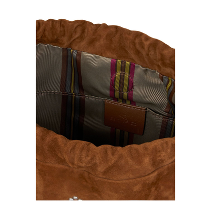 Kalispera Medium Suede Bag - Brown
