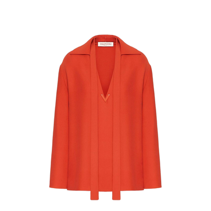 Brick Silk Blouse