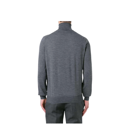 Wool Turtle-Neck Sweater - Grey