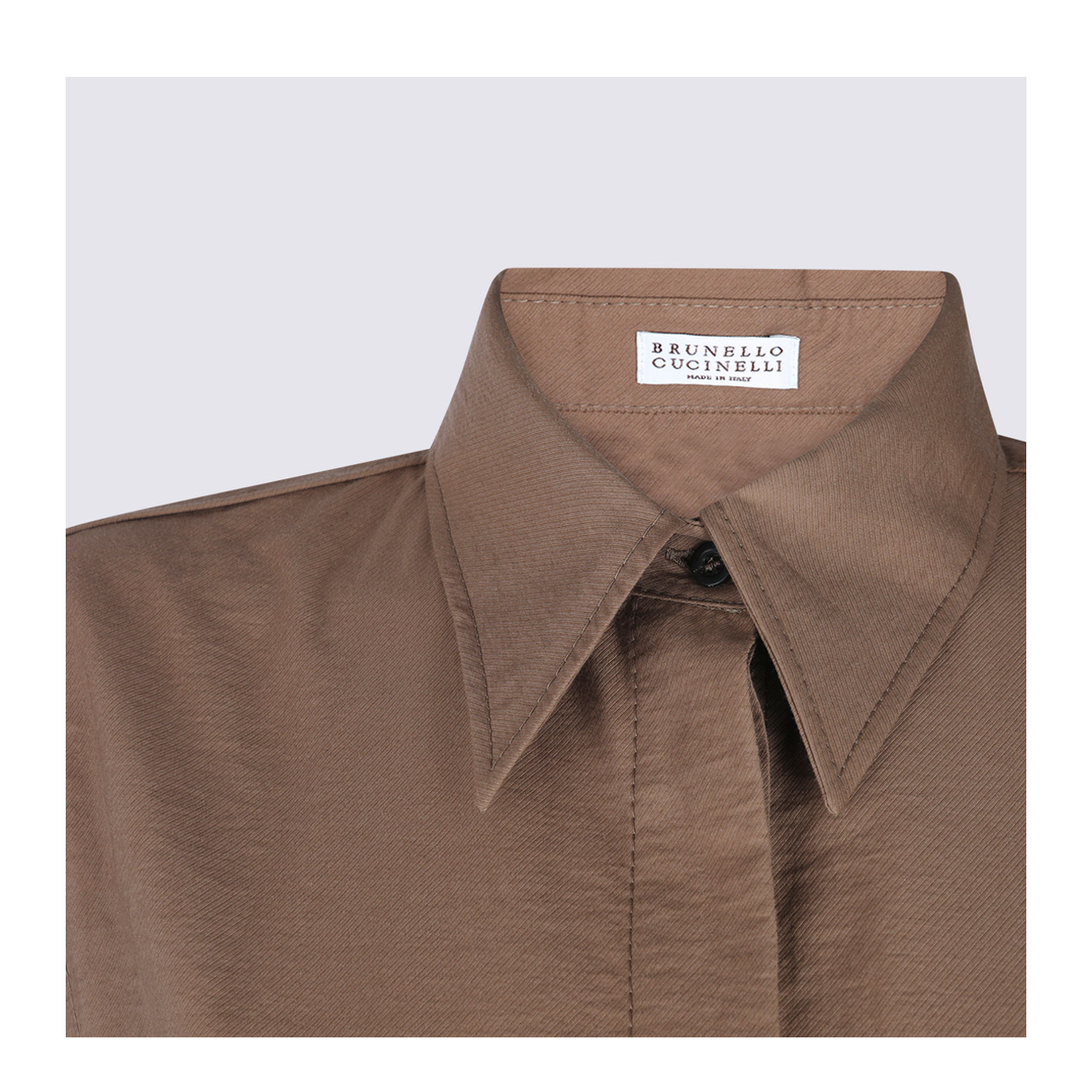 Long Sleeveless Cotton Dress with Belt at the Waist