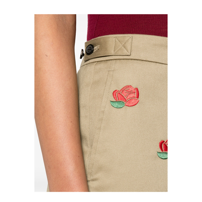 MAYFEYR - Thom Browne - Raven And Roses Cotton Trousers - FTC496EE1135275