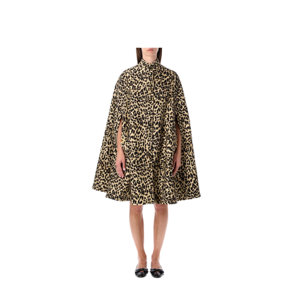 Cape In Wool Animal Print