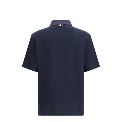 Short-Sleeve Polo With Chest Pocket