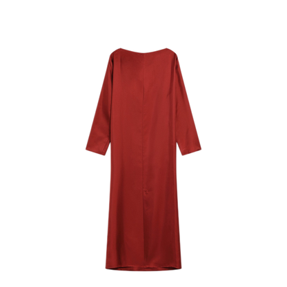 MAYFEYR - Loulou Studio - Zoya Dress In Red Silk Twill - ZOYASIRE
