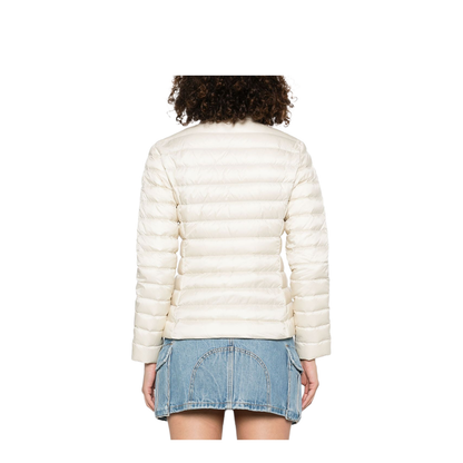 White Ivory Igelle Short Down Jacket