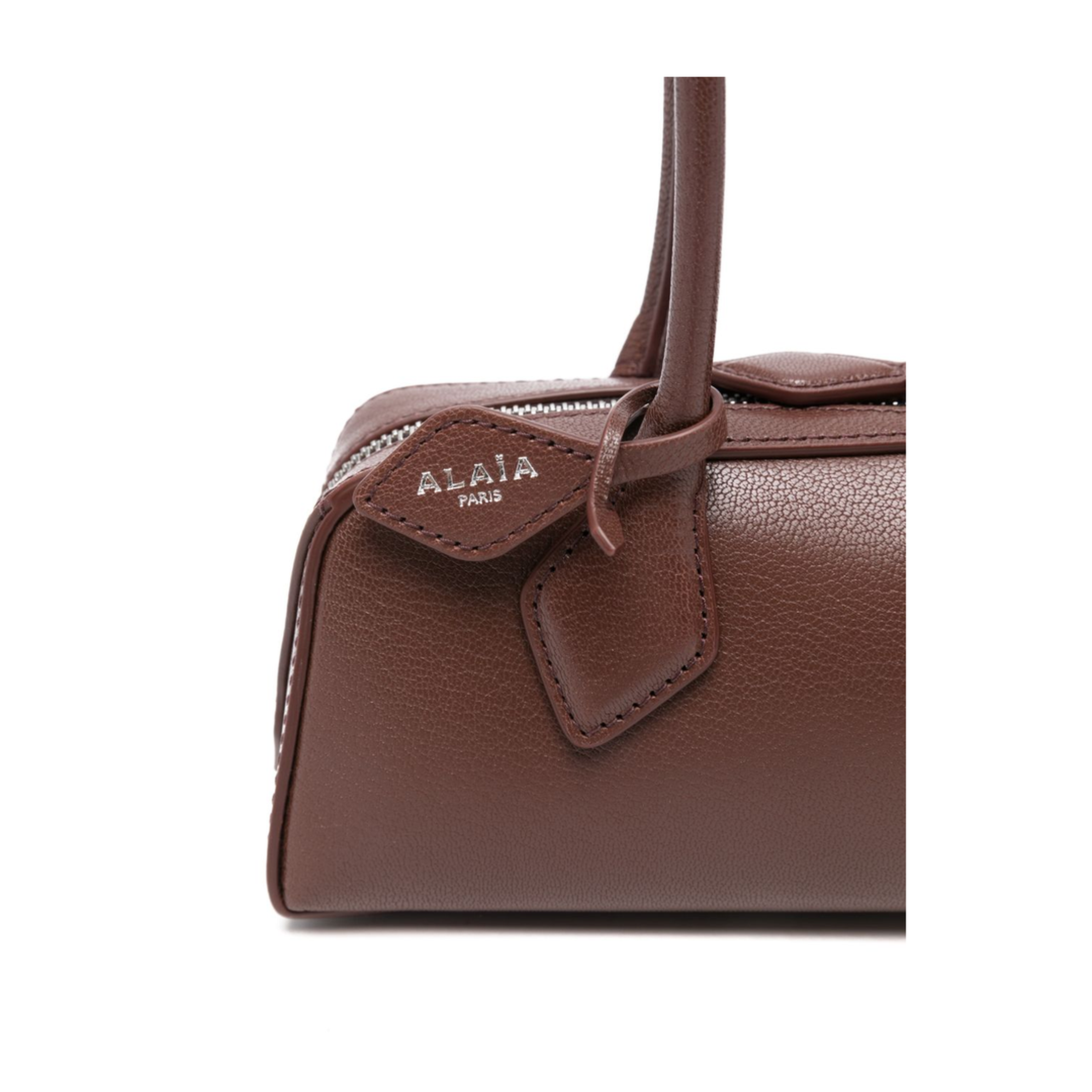 Le Teckel Small Goatskin Shoulder Bag - Brown