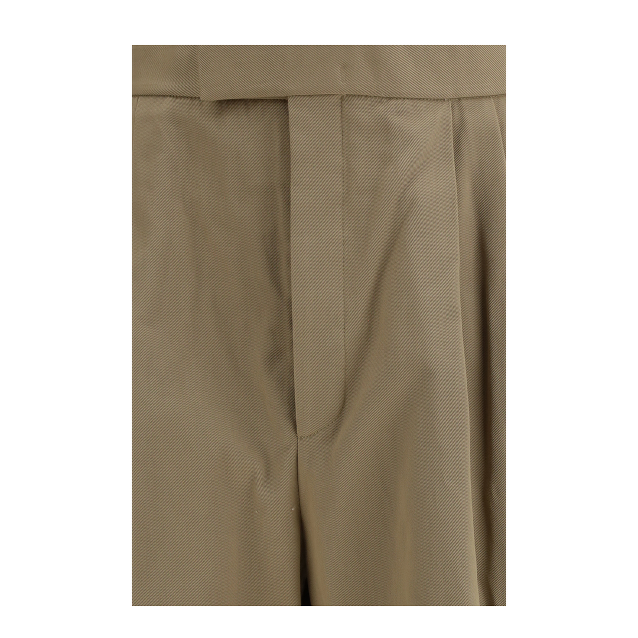 MAYFEYR - Thom Browne - Cotton Gabardine Pants With Double Pleats - MTC232AF0175