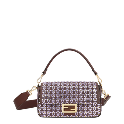 Baguette Medium Calfskin Shoulder Bag - Mahogany
