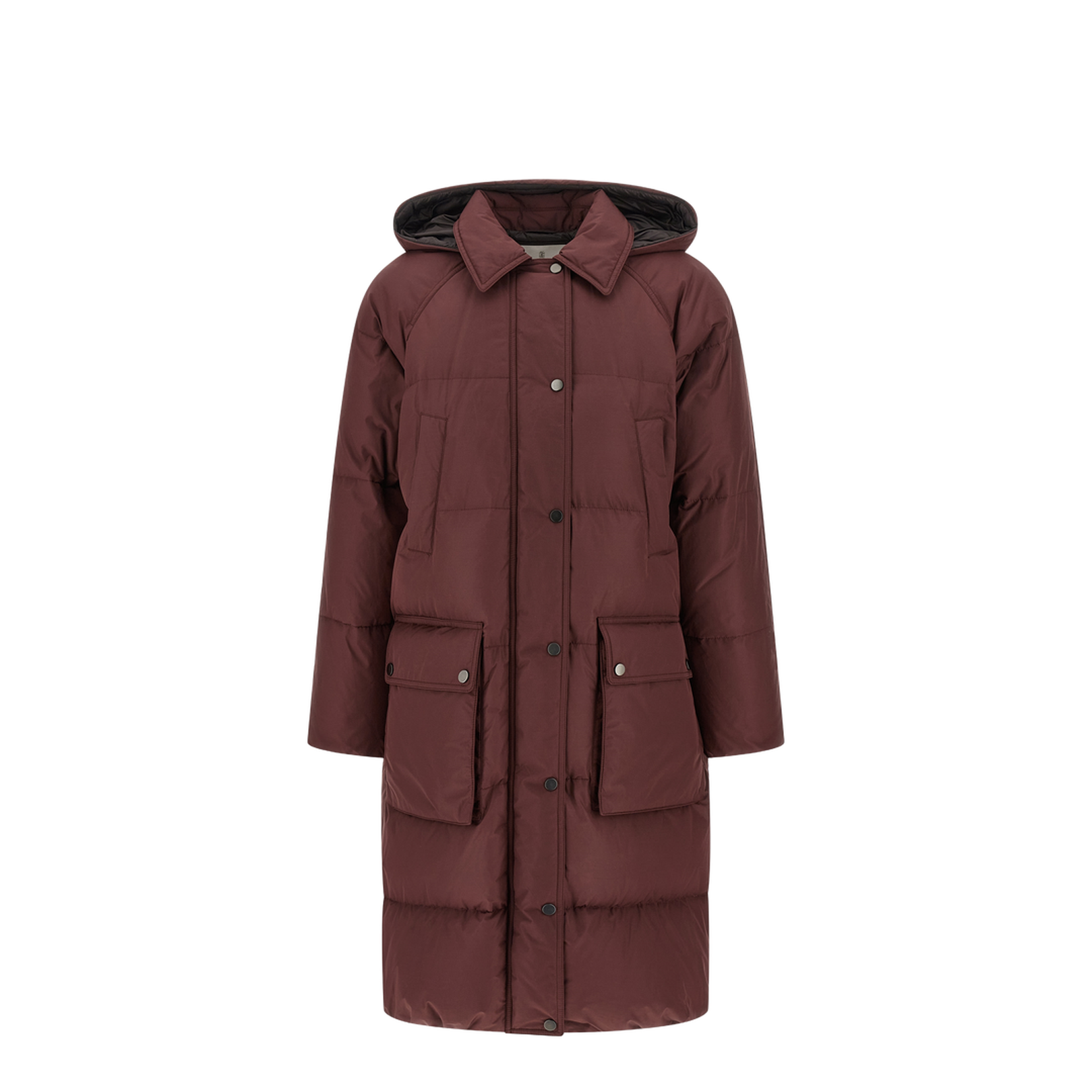 Shiny Zipper Pull Down Jacket