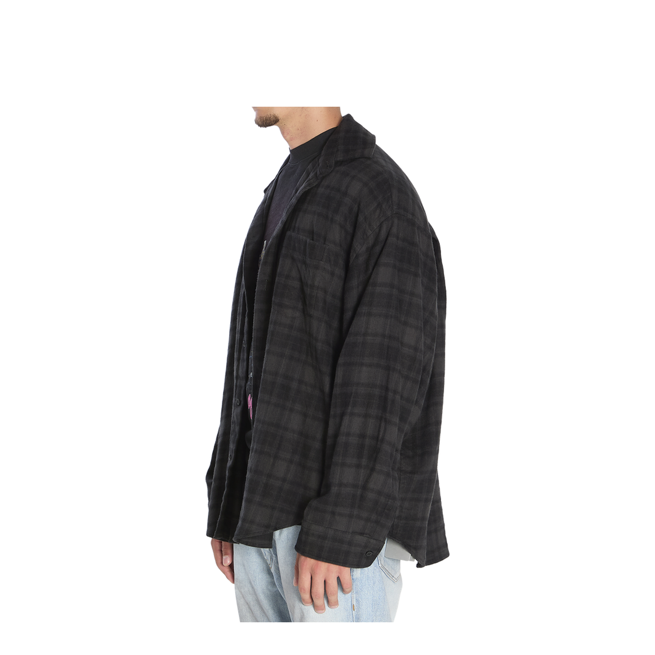 Layered Shirt in Black