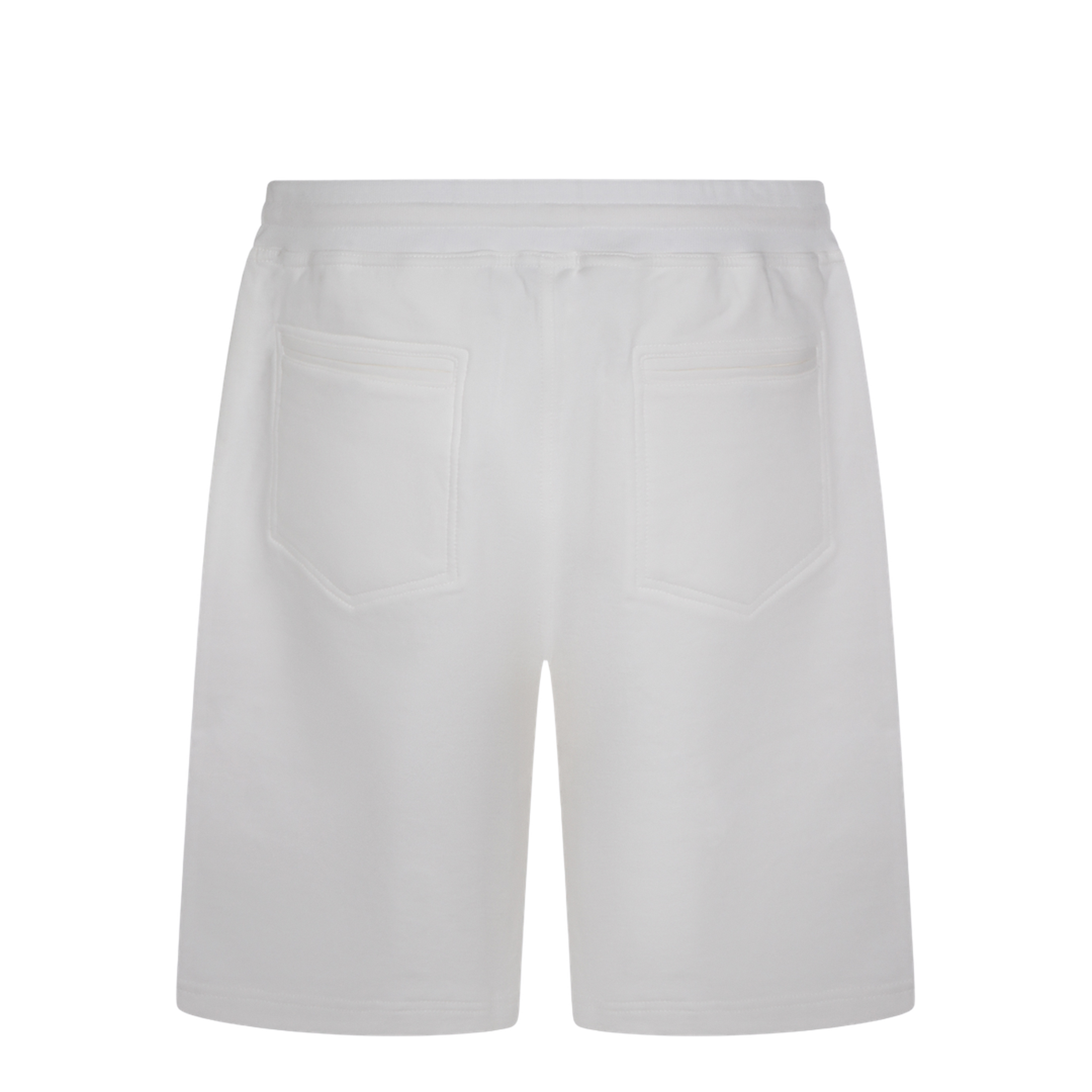 Techno Cotton Fleece Bermuda Shorts White