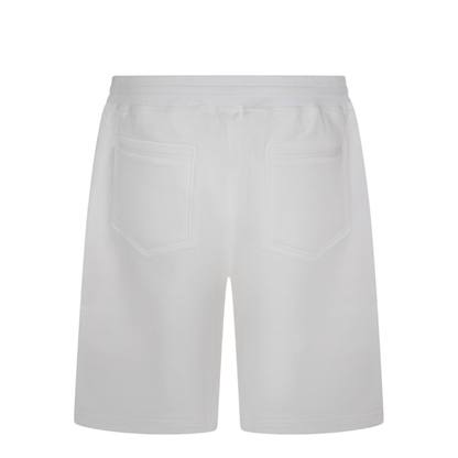Techno Cotton Fleece Bermuda Shorts White