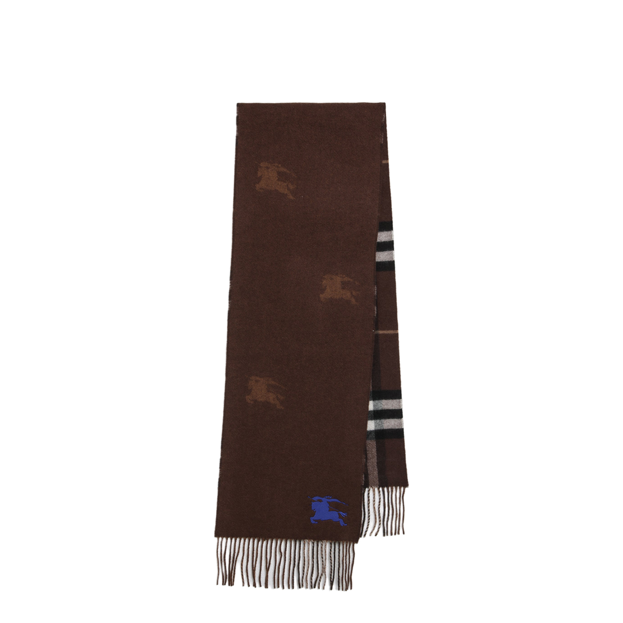 Reversible Check Cashmere Scarf
