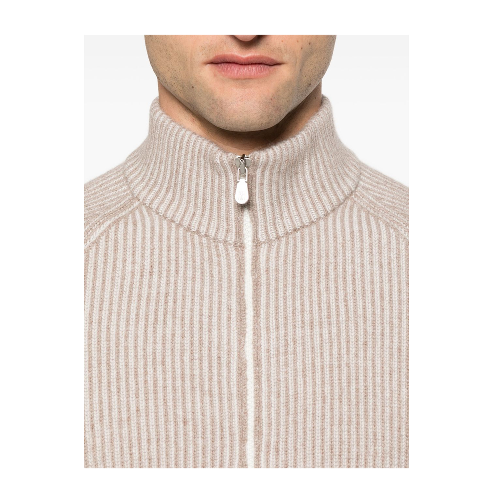 Cashmere Zipped Cardigan