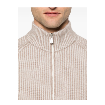 Cashmere Zipped Cardigan