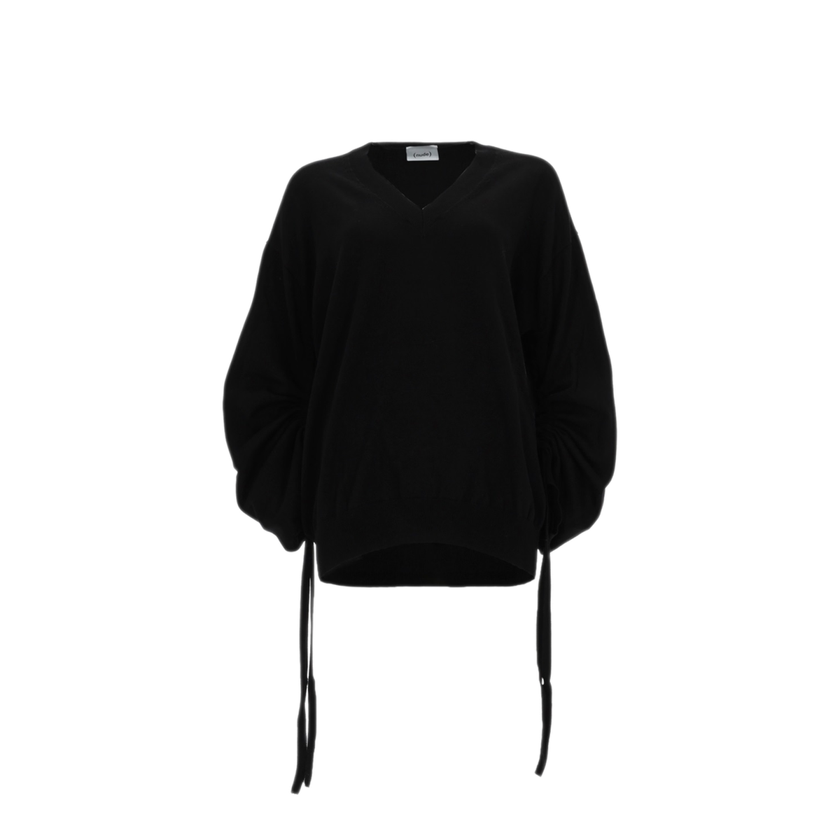 MAYFEYR - NUDE - Cotton V Neck Sweater - 1101E2631709