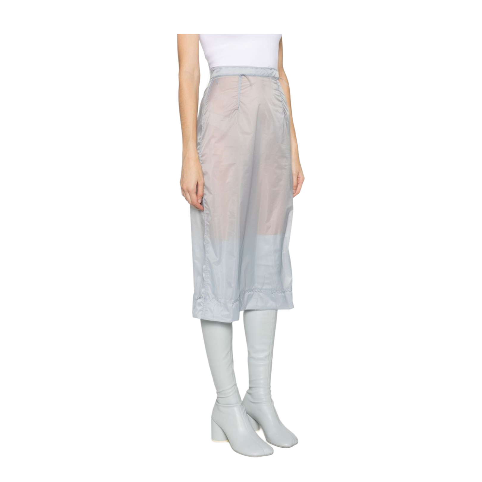 Chiffon Tulle Midi Skirt