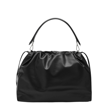 Flux Maxi Messenger Leather Black