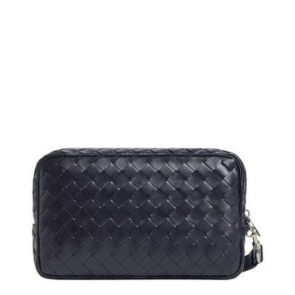 Intrecciato With Wristlet Leather Pouch Nocturnal