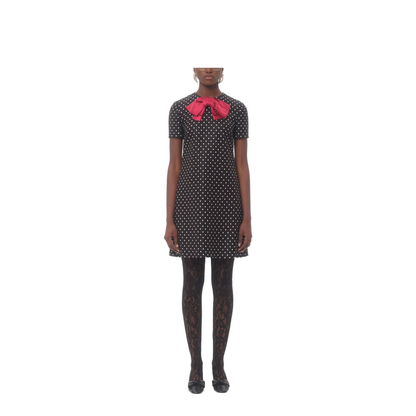 Dotted Mini Dress