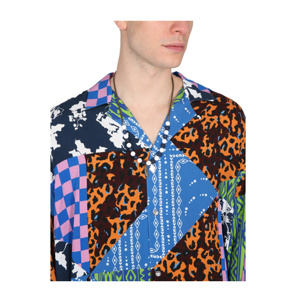MAYFEYR - MARCELO BURLON COUNTY OF MILAN - Hawaii Mix Match Shirt - CMGE002S23FAB0014584