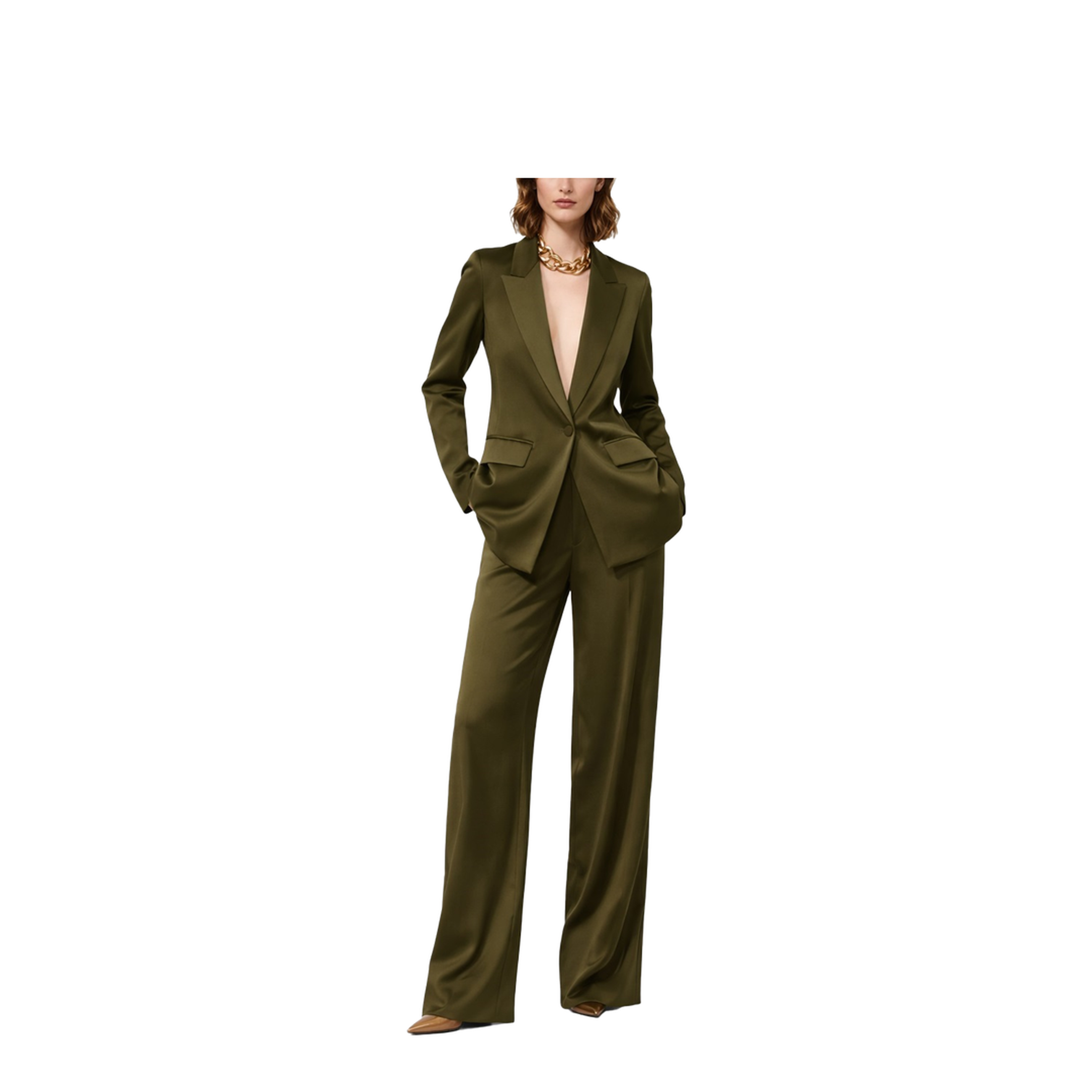 MAYFEYR - Max Mara - Envers Satin Tailored Pants - 2616131023600490048