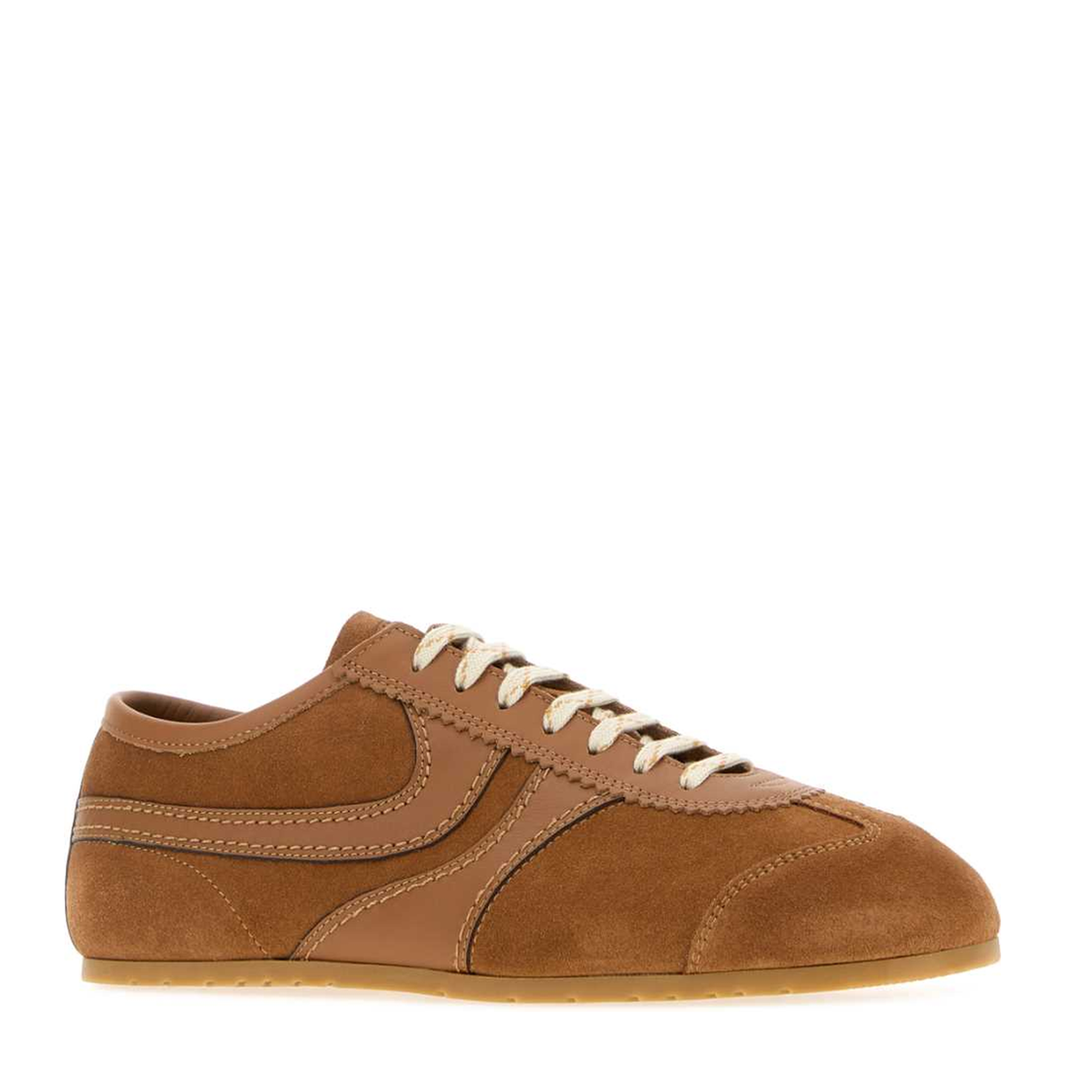 MAYFEYR - Dries Van Noten - Camel Suede And Leather Sneakers - 2620217000126712