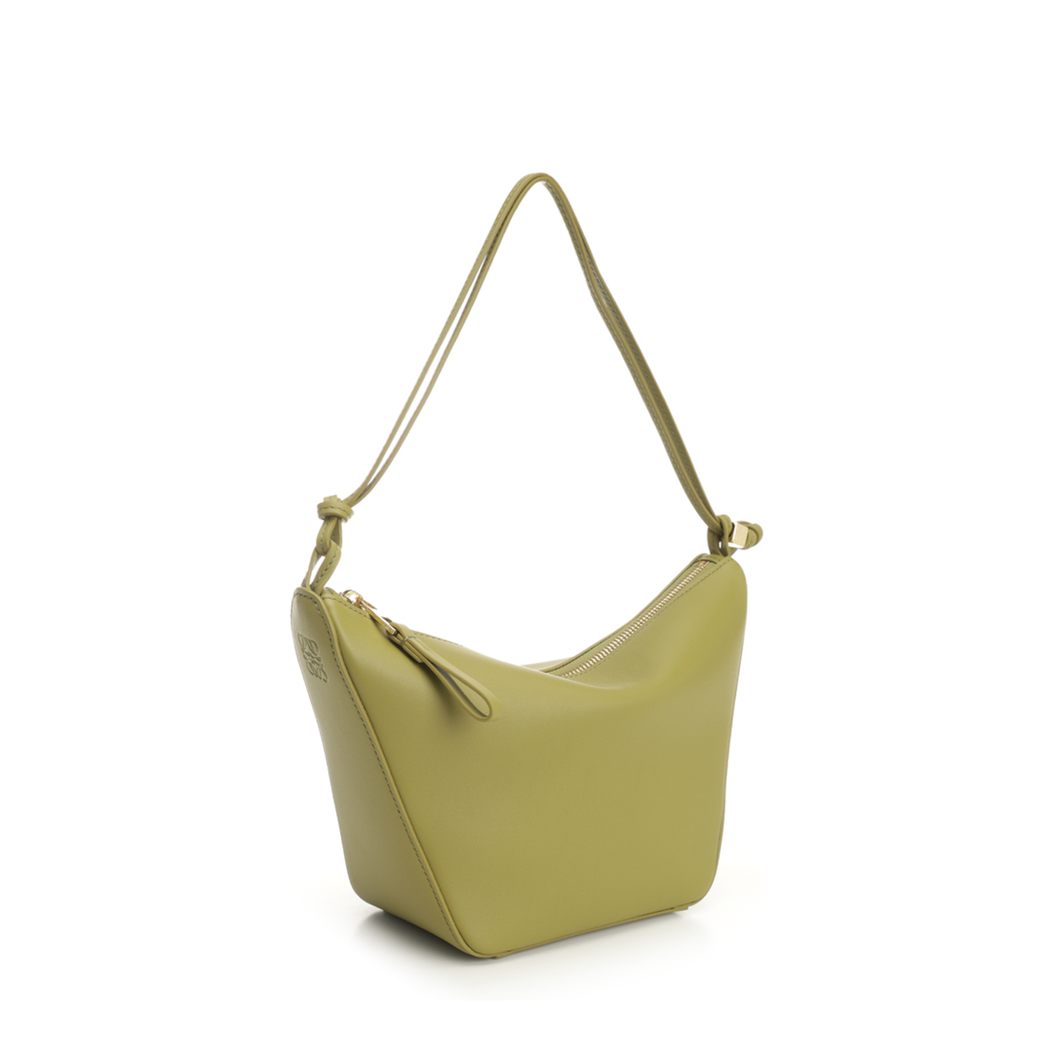 Mini Hammock Hobo Bag in Leather