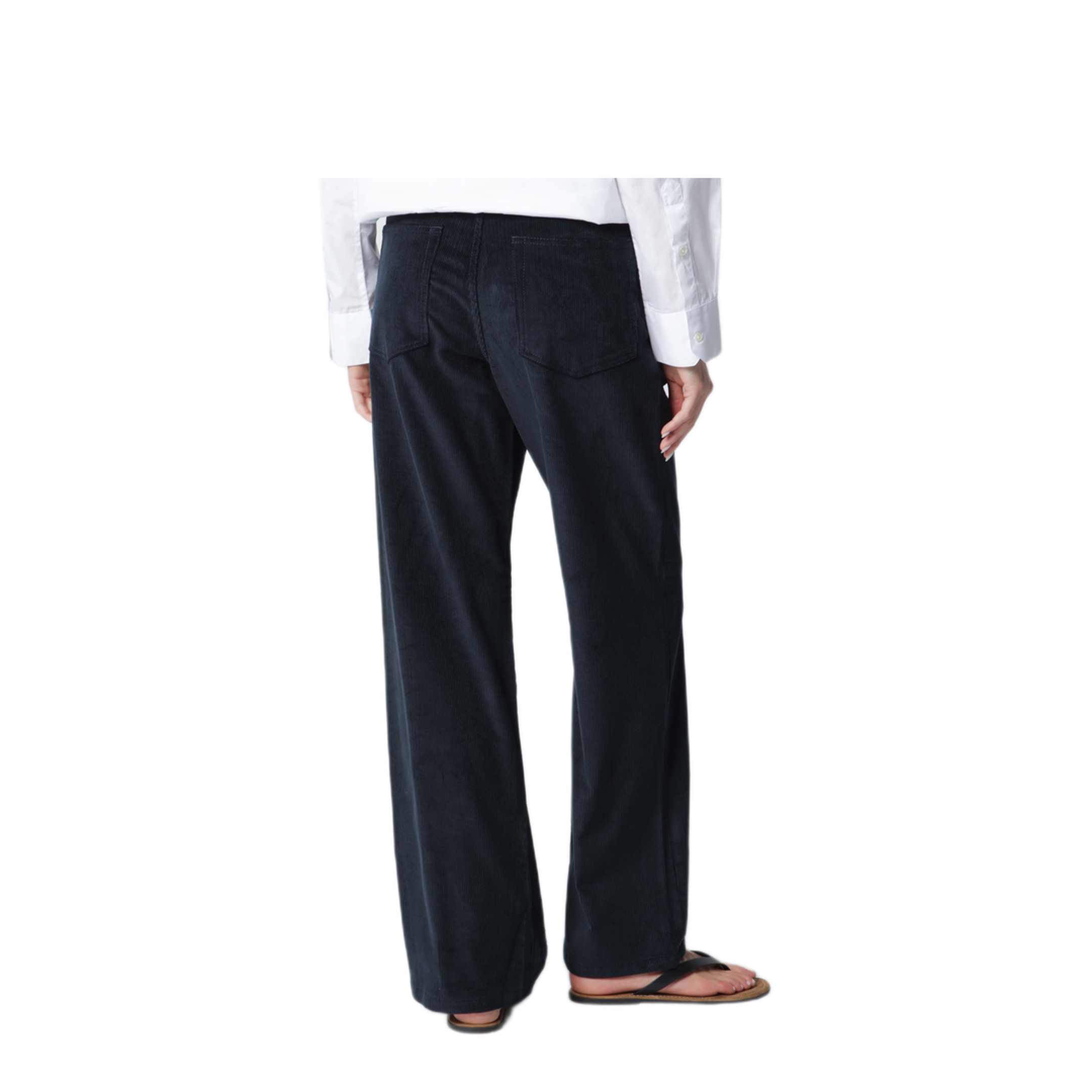 MAYFEYR - Róhe - Midnight Blue Corduroy Trousers - 418-30-219CO402